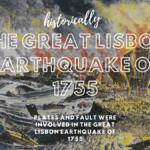 What plates and fault were involved in the great Lisbon earthquake of 1755