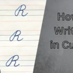 How to Write 'R' in Cursive