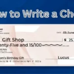 How to Write a Check
